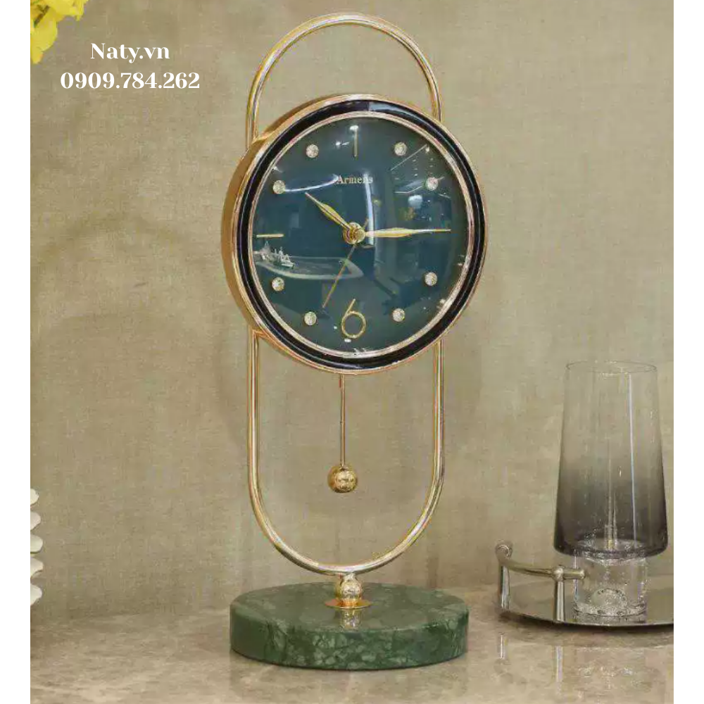 đồng hồ để bàn decor